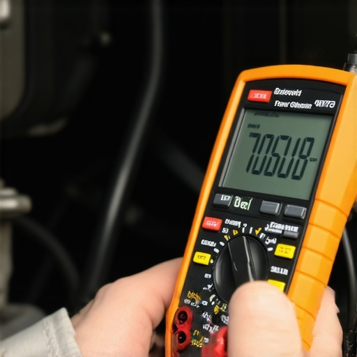 Testing Automotive Fuses for Voltage Drop A mechanic measuring millivolt drop across a car fuse using a digital multimeter to locate a parasitic battery drain.