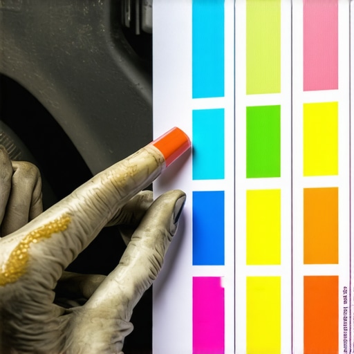 Close-up of a technician performing a chemical analysis of brake fluid to check for internal hydraulic corrosion.