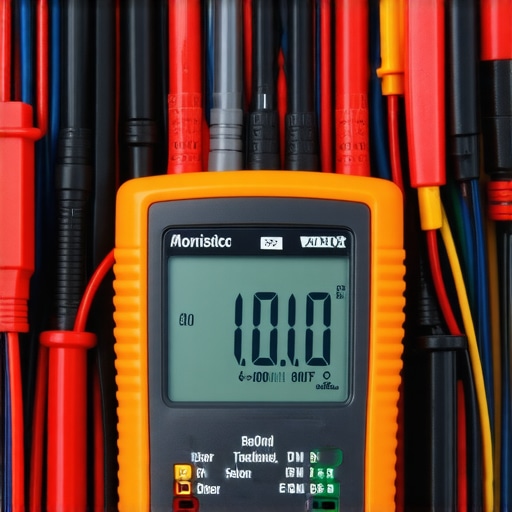 A digital multimeter measuring zero volts on a car sensor circuit to demonstrate deceleration fuel cut-off.
