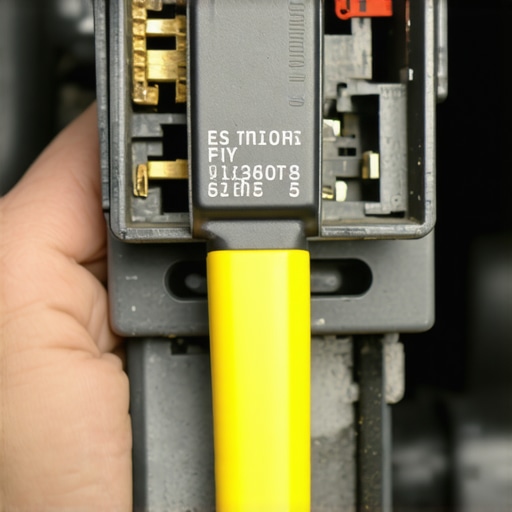 A mechanic testing a neutral safety switch for electrical continuity using a multimeter.