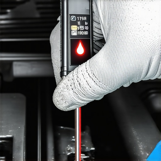 A professional electronic tester measuring the water percentage in automotive brake fluid to prevent hydraulic failure.