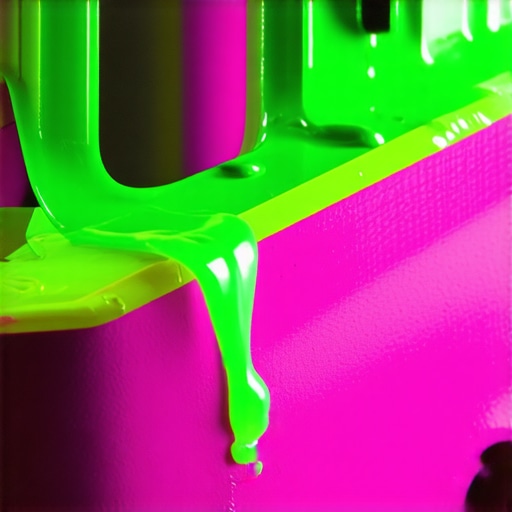 Technician using a blacklight to find the source of engine oil contamination using fluorescent dye.