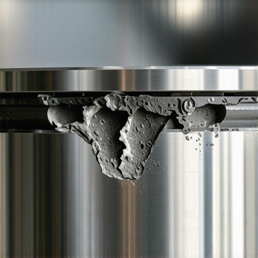Piston crown showing pitting and erosion due to high-load engine pinging