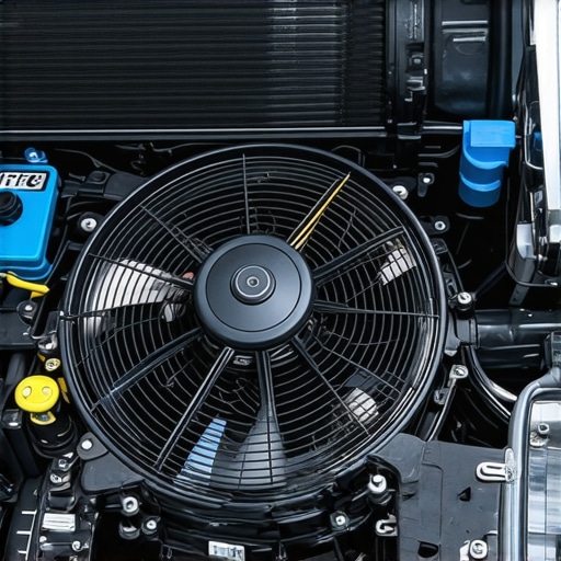 Diagram of automotive cooling stack showing how missing shrouds cause air bypass at idle.