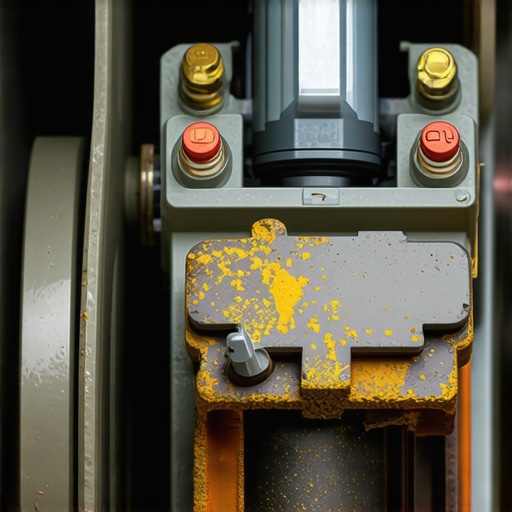 Corroded electronic parking brake motor on a modern vehicle braking system.