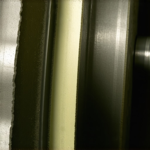 Detailed view of a cracked and worn plastic engine timing chain guide showing signs of thermal stress.